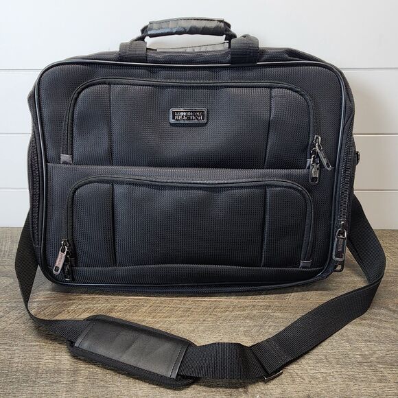 Kenneth Cole Reaction Handbags - Kenneth Cole Reaction EZ-Scan 17" R-Tech Laptop Messenger Bag Black